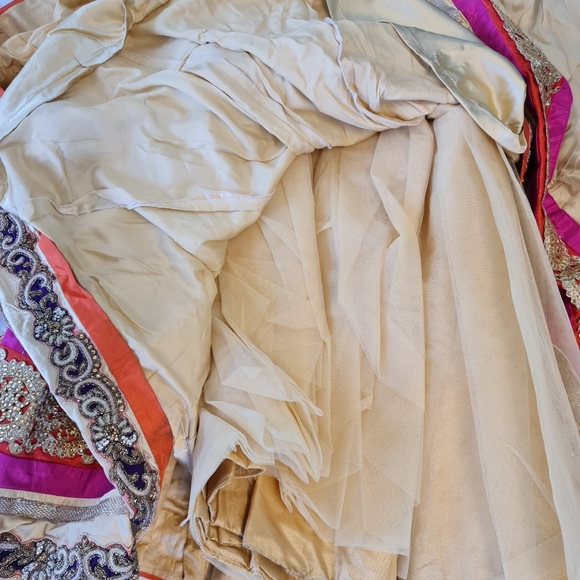 Lengha - long skirt south asian adjustible waist with dupatta - Picture 5 of 17